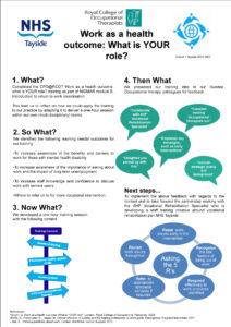 Work as a health outcome: What is your role